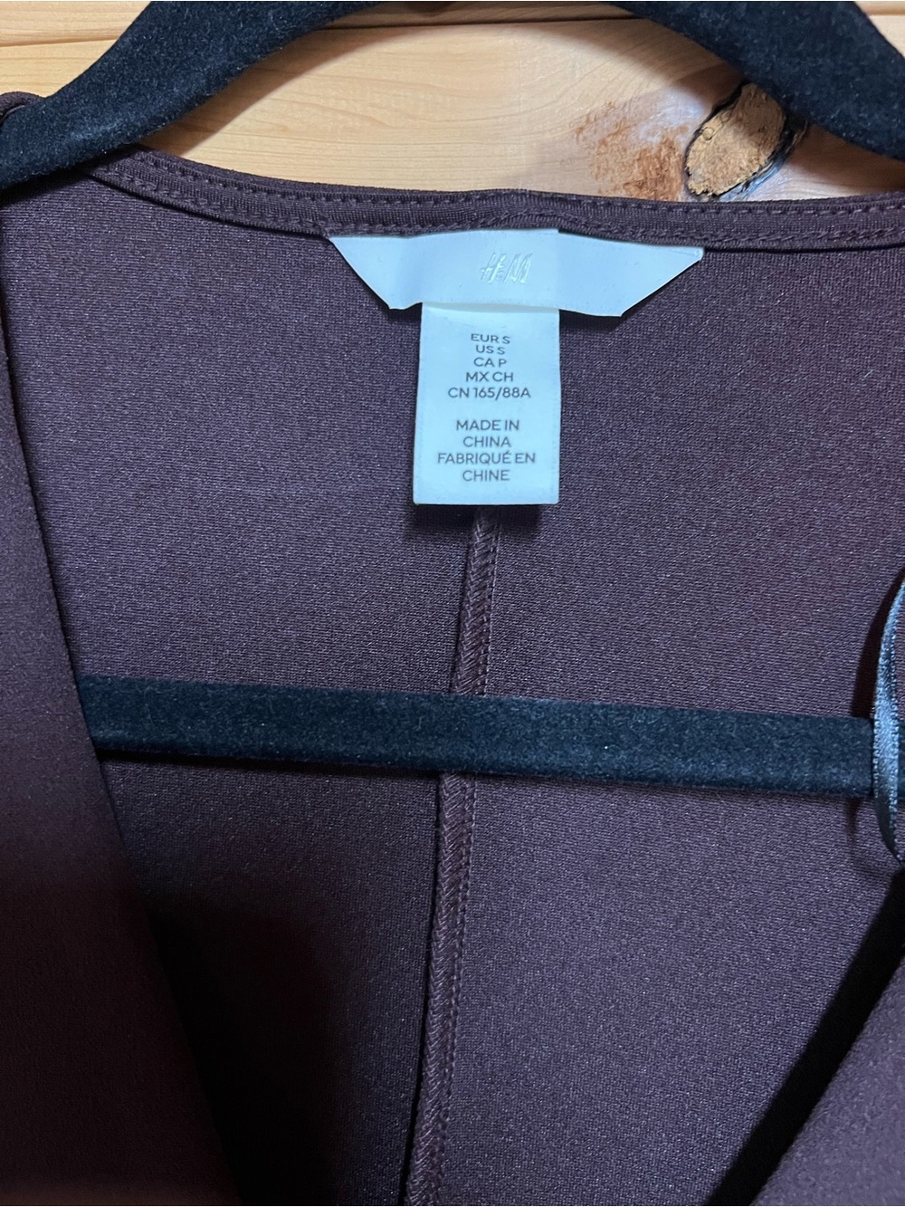 H&M Brown Sleeveless V-Neck Button-Front Tunic - Picture 2 of 4